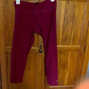 MPG dark pink workout pants.